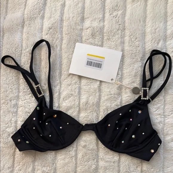 Alessandra Rick Crystal Embellished Bikini Size 44 (US Sz 8) MSRP$620 NWT - Picture 7 of 9